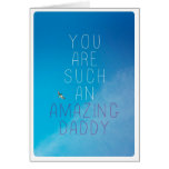 Tarjeta asombrosa del día de padre del amor del pa