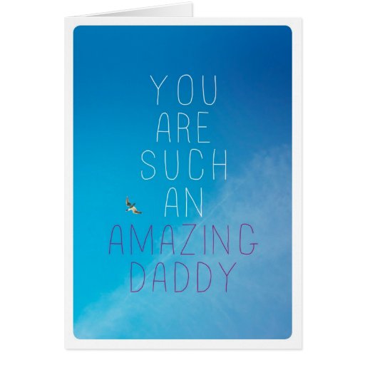 Tarjeta asombrosa del día de padre del amor del pa