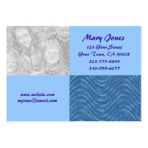 Tarjeta azul de la foto tarjetas de visita