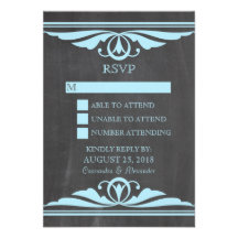 Tarjeta azul de la respuesta de la pizarra de Deco Comunicados