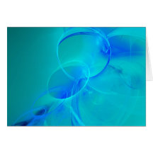 Tarjeta azul del fractal