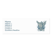 Tarjeta azul del perfil de Libertas Plantillas De Tarjetas De Visita