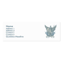 Tarjeta azul del perfil de Libertas Tarjetas De Visita