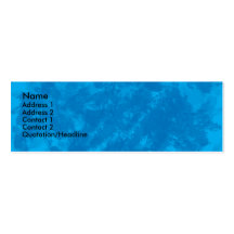 Tarjeta azul del perfil del suelo marino plantilla de tarjeta personal