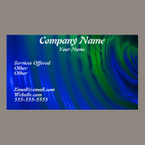 Tarjeta azul fresca tarjetas de negocio