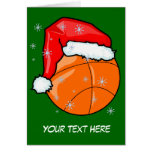 Tarjeta - baloncesto de Santa