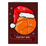 Tarjeta - baloncesto de Santa