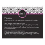 Tarjeta barroca de las direcciones del boda de la  invitación personalizada