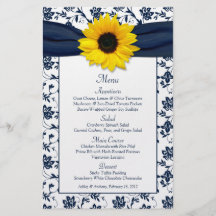 Tarjeta blanca del menú del boda del damasco de lo flyer a todo color