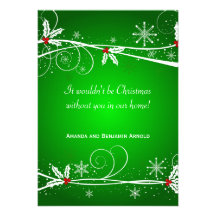 Tarjeta blanca roja verde de la invitación del día