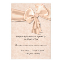 Tarjeta bonita de la respuesta del boda del meloco invitacion personalizada
