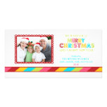 Tarjeta BRILLANTE de la foto del navidad del estal Tarjetas Personales