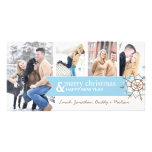 Tarjeta caprichosa de la foto del navidad tarjeta fotográfica personalizada
