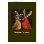 Tarjeta cardinal del día de fiesta del amor