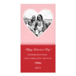 Tarjeta cariñosa grande de la foto del corazón tarjetas fotograficas personalizadas