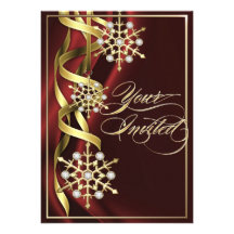 Tarjeta chillona Jeweled del día de fiesta de Borg Invitación Personalizada