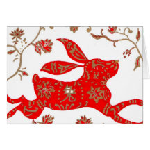 Tarjeta china de la astrología del conejo