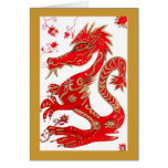 Tarjeta china de la astrología del dragón
