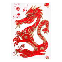 Tarjeta china de la invitación de la astrología de