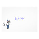 Tarjeta chistosa linda de RSVP del dibujo animado  Comunicado Personalizado