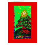 Tarjeta colorida del árbol