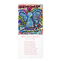 Tarjeta colorida del estante del ángel del cáncer diseños de tarjetas publicitarias