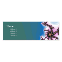 tarjeta colorida del perfil del fractal elegante d tarjeta de negocio
