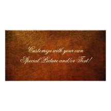 Tarjeta con clase de la foto del diseñador del cue tarjetas fotográficas personalizadas