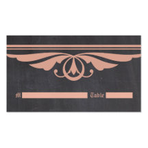Tarjeta coralina del lugar de la pizarra de Deco Plantilla De Tarjeta De Negocio