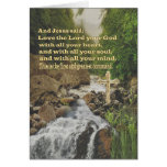 Tarjeta cristiana de las escrituras