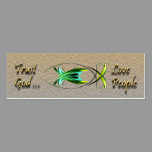 Tarjeta cristiana del perfil de los pescados tarjetas de negocio