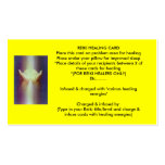 Tarjeta curativa de Reiki Plantilla De Tarjeta De Visita