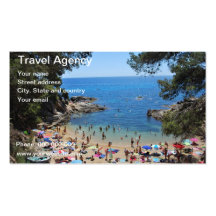 tarjeta de agencia de viajes tarjeta de visita