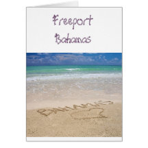 Tarjeta de Bahamas del puerto franco