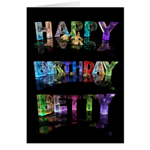 Tarjeta de Betty del feliz cumpleaños | Zazzle