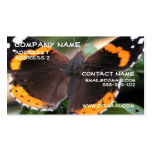 Tarjeta de Businss del almirante rojo mariposa Plantilla De Tarjeta De Visita