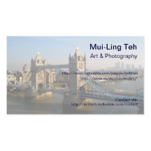 Tarjeta de comercio del puente de la torre tarjetas de visita