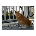 Tarjeta de condolencia canina