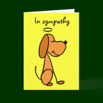 Tarjeta de condolencia del animal doméstico AB tarjetas
