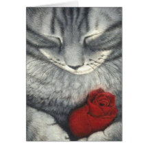 Tarjeta de condolencia del mascota (gato)