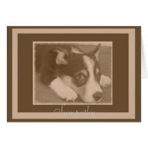 Tarjeta de condolencia del perro