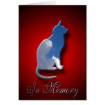 Tarjeta de condolencia felina el | en memoria del 