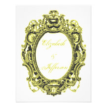 Tarjeta de contestación gris y amarilla del boda d invitacion personalizada