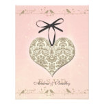 Tarjeta de contestación rosada del boda del corazó comunicados personales 