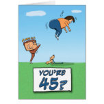 Tarjeta de cumpleaños: 45 es un retroceso con el p