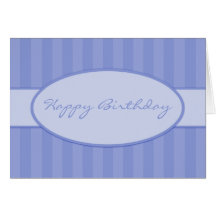 Tarjeta de cumpleaños azul de Deco