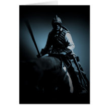 Tarjeta de cumpleaños - Border Reivers en caballo