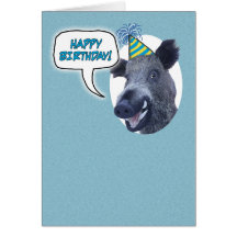 Tarjeta de cumpleaños: ¡Celebre su verraco lleno d