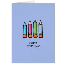Tarjeta de cumpleaños coloreada de la lavanda de l