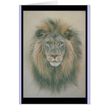 Tarjeta de cumpleaños con el león Picure